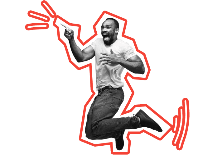 man-excited-1 Man jumping in excitement